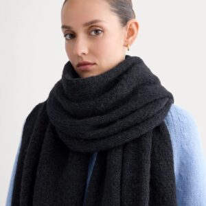 Schal aus Alpakawolle mit weicher Oberfläche und extra langer Länge
