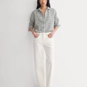 Leinenhemd mit entspannter Passform und natürlicher Textur