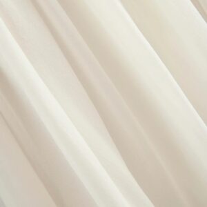 Mini-Kleid aus Seiden-Georgette mit gedrehten Falten und schwingender Passform