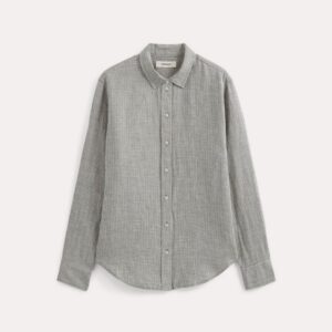 Leinenhemd mit entspannter Passform und natürlicher Textur