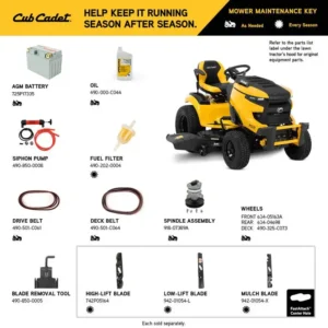 Alternative view of Cub Cadet XT2 SLX54 54″ Residential Riding Mower (13A5A2TMA10)